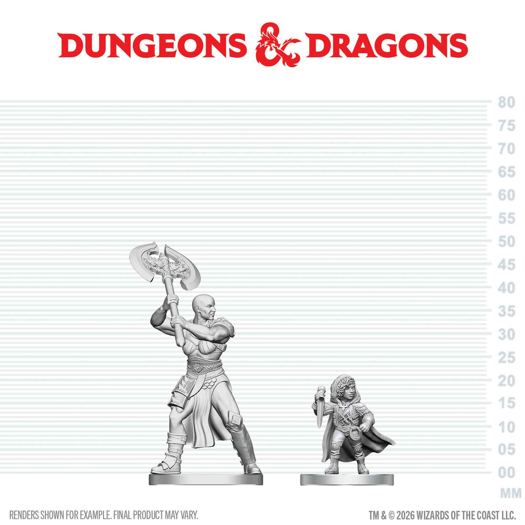 Dungeons & Dragons - Nolzur's Marvelous Miniatures: Goliath Barbarian & Halfling Rogue