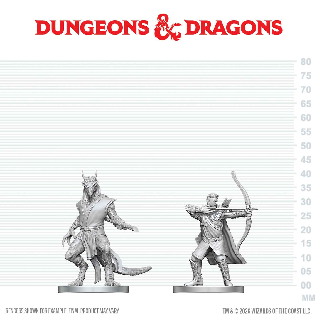 Dungeons & Dragons - Nolzur's Marvelous Miniatures: Elf Ranger & Dragonborn Monk