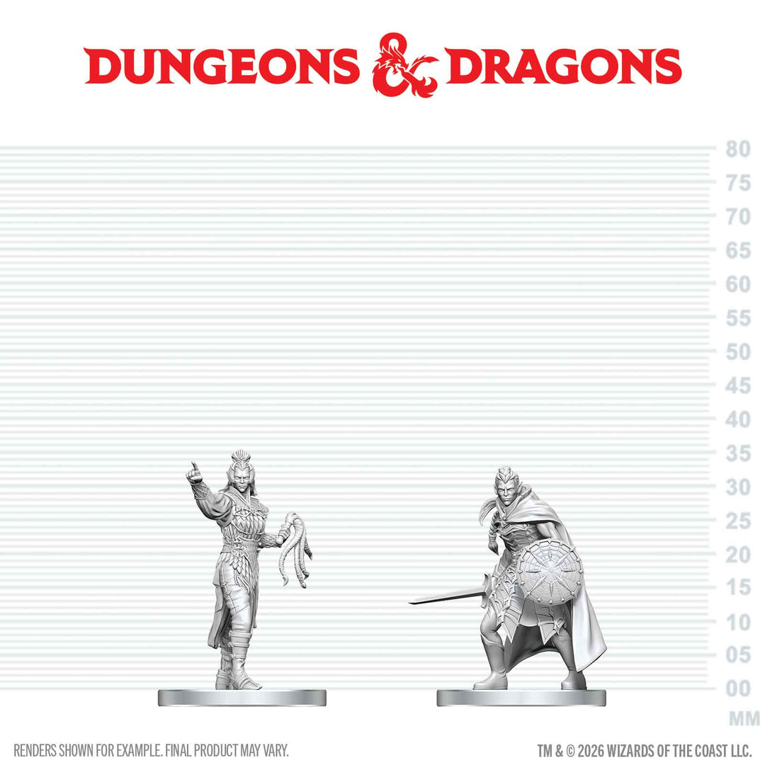 Dungeons & Dragons - Nolzur's Marvelous Miniatures: Drow Elite Warrior & Drow Priestess of Lolth