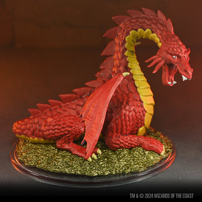 Dungeons & Dragons: Icons of the Realms: 50th Anniversary - Classic Red Dragon Boxed Miniature