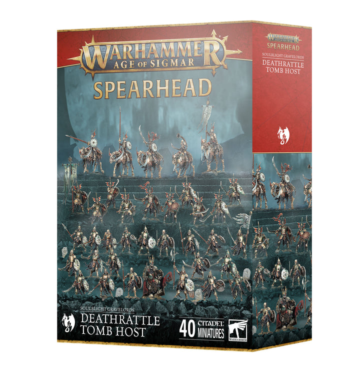 Warhammer Age of Sigmar: Soulblight Gravelords – Deathrattle Tomb Host Spearhead