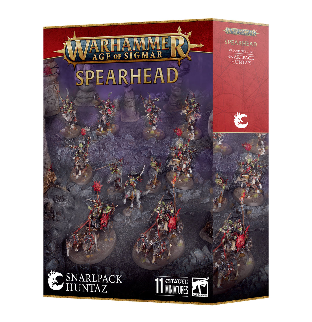 Warhammer Age of Sigmar: Gloomspite Gitz – Snarlpack Huntaz Spearhead