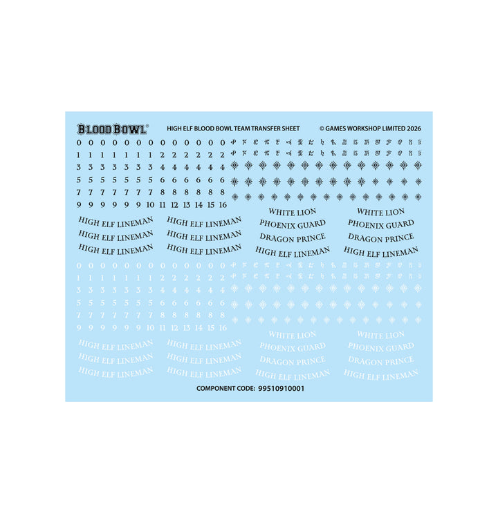 Blood Bowl: High Elf Team - The Caledor Dragons