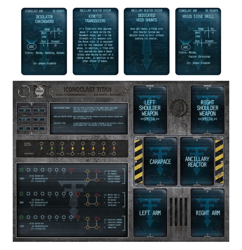 Warhammer Horus Heresy: Legions Imperialis - Warmaster Iconoclast Heavy Battle Titan