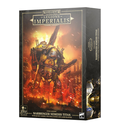 Warhammer Horus Heresy: Legions Imperialis - Warbringer Nemesis Titan with Quake Cannon, Volcano Cannon, and Laser Blaster