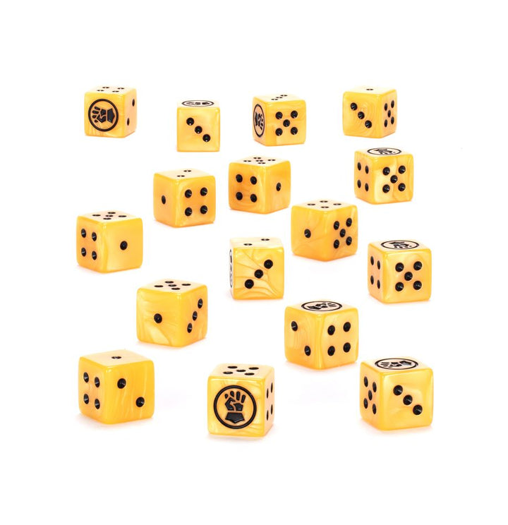 Warhammer 40,000: Imperial Fists Dice (reserveret)