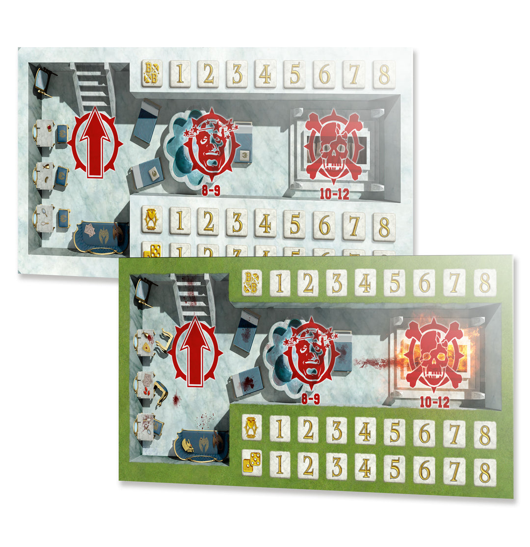 Blood Bowl: High Elf Pitch - Double-sided Pitch and Dugouts