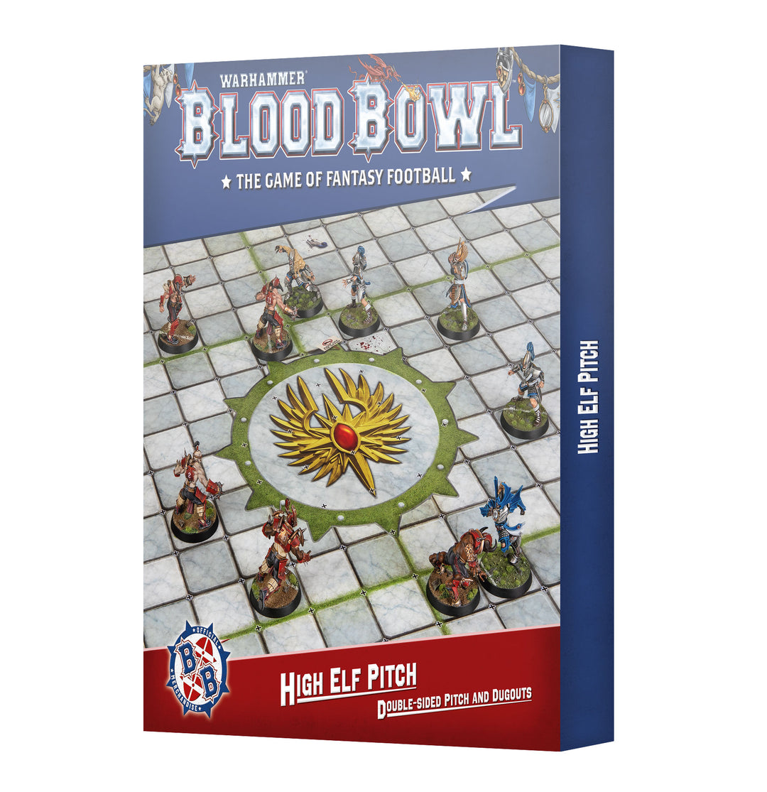 Blood Bowl: High Elf Pitch - Double-sided Pitch and Dugouts