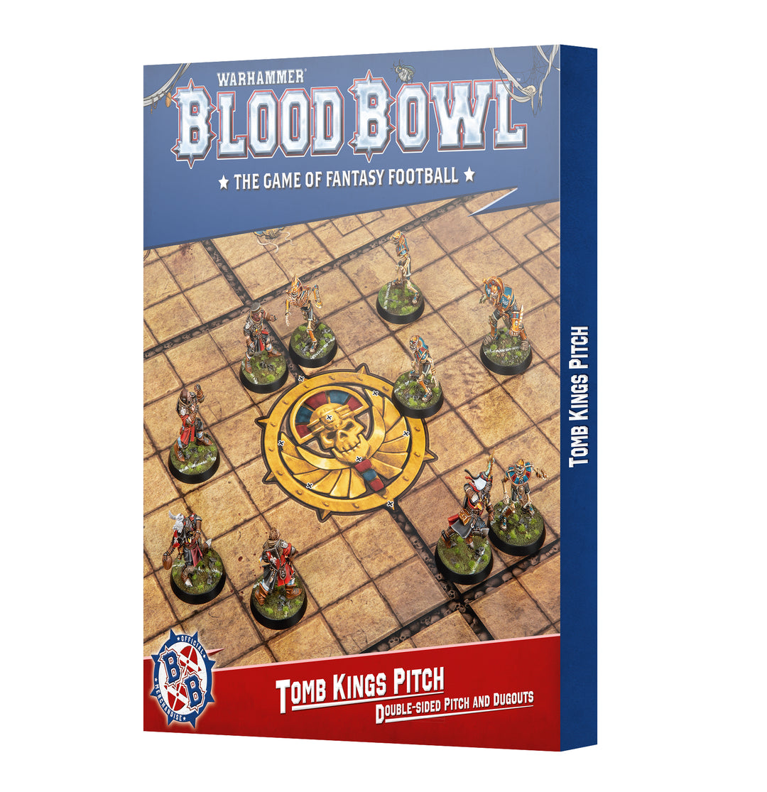 Blood Bowl: Tomb Kings Pitch - Double-sided Pitch and Dugouts Set
