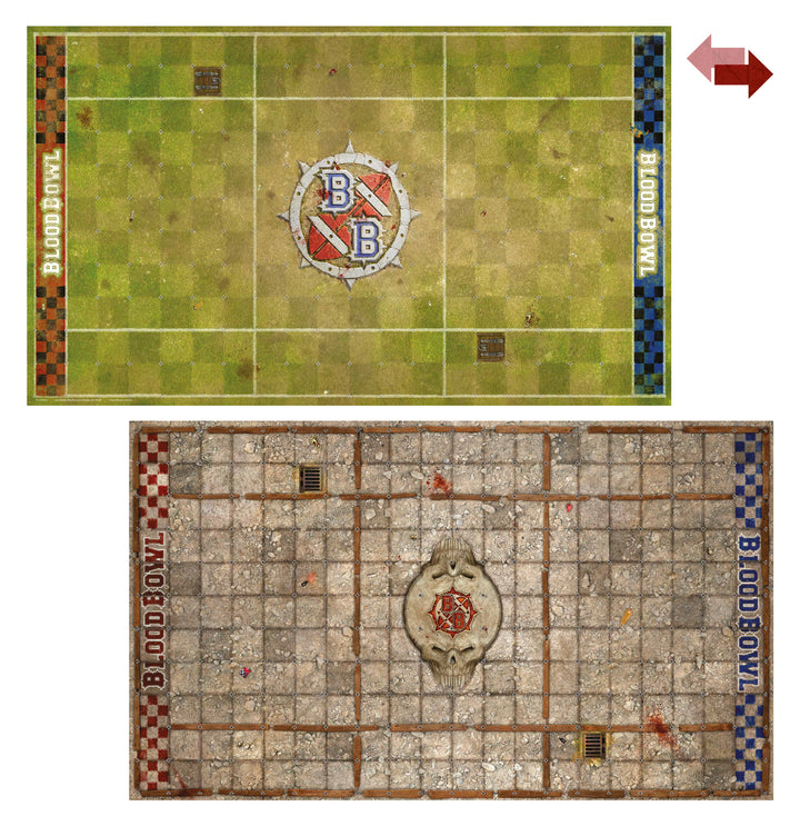 Blood Bowl: Sevens Pitch - Double-sided Pitch and Dugouts