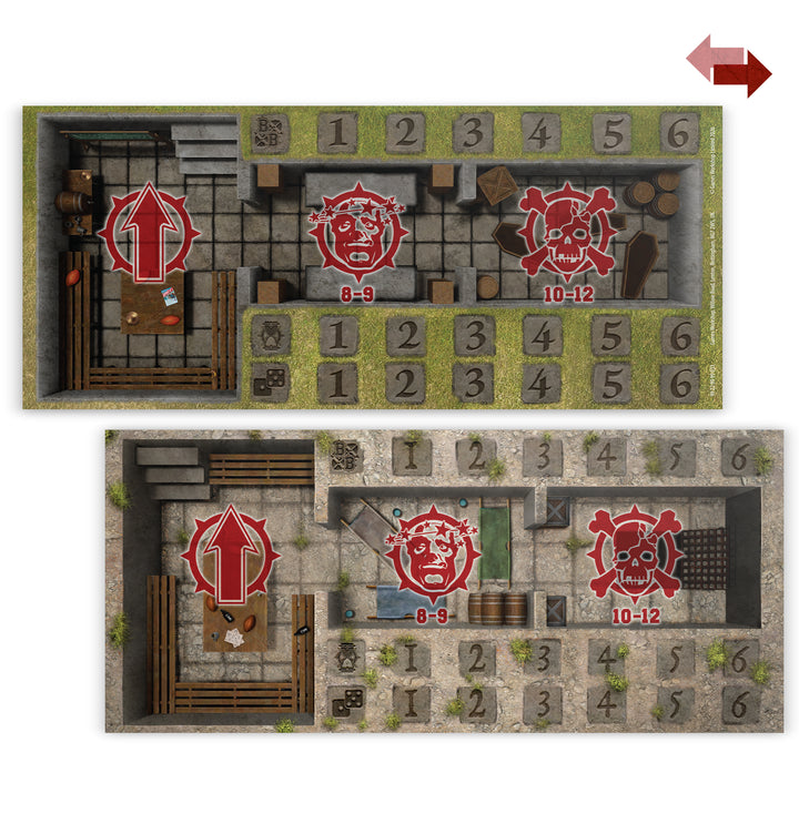 Blood Bowl: Sevens Pitch - Double-sided Pitch and Dugouts