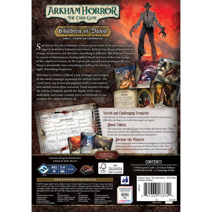 Arkham Horror: The Card Game – Children of Blood Small Campaign Expansion