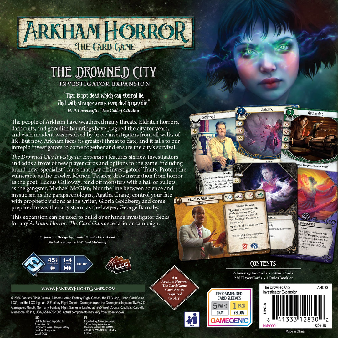 Arkham Horror: The Card Game - The Drowned City Investigator Expansion Snydepels Arkham Horror: The Card Game - The Drowned City Investigator Expansion Snydepels