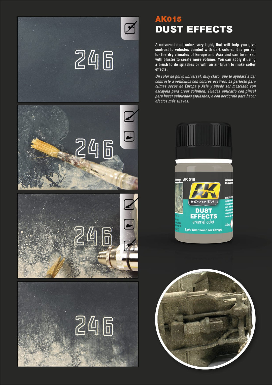 Enamel: Dust Effects (AK Interactive) (AK015)