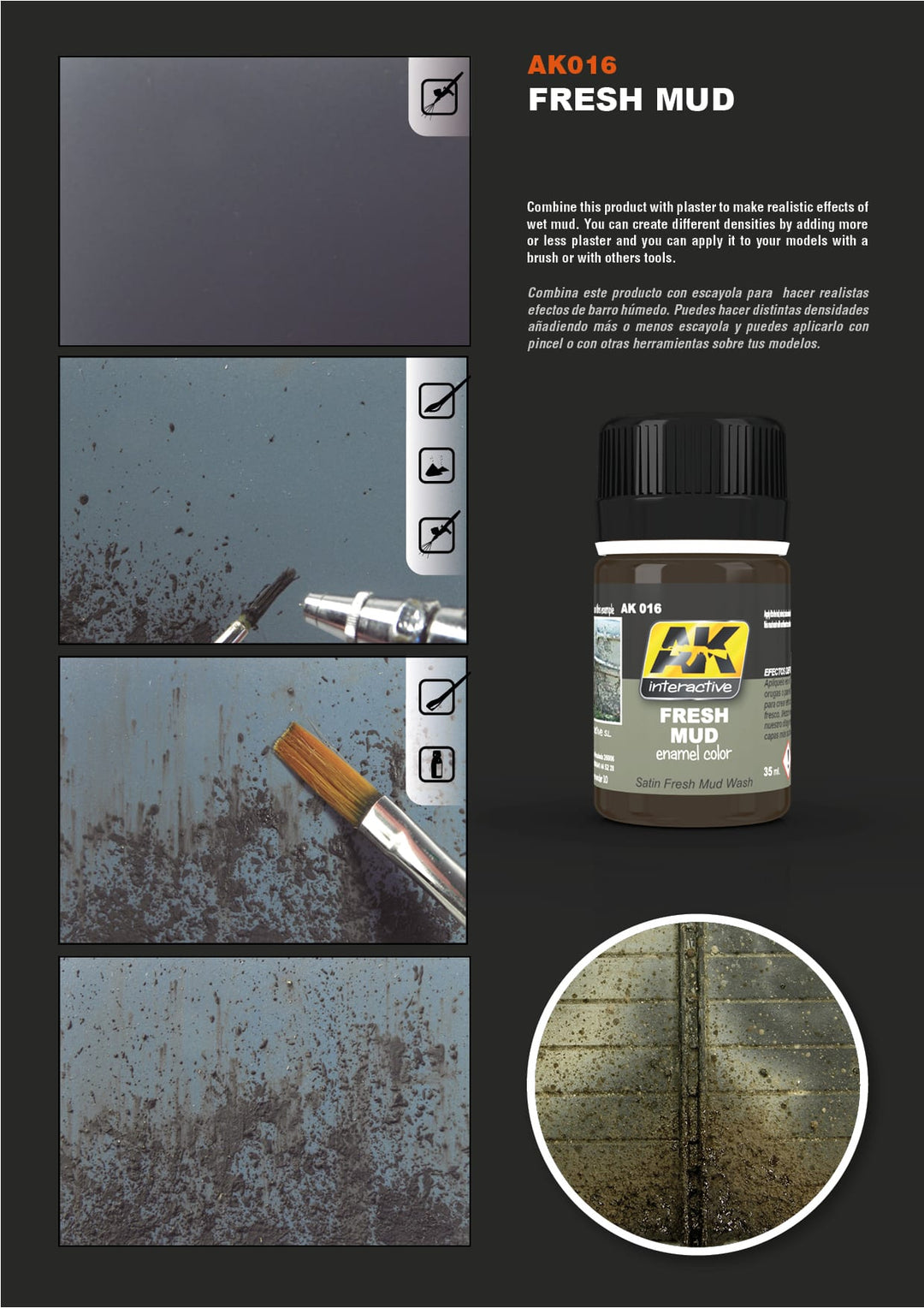 Enamel: Fresh Mud (AK Interactive) (AK016)