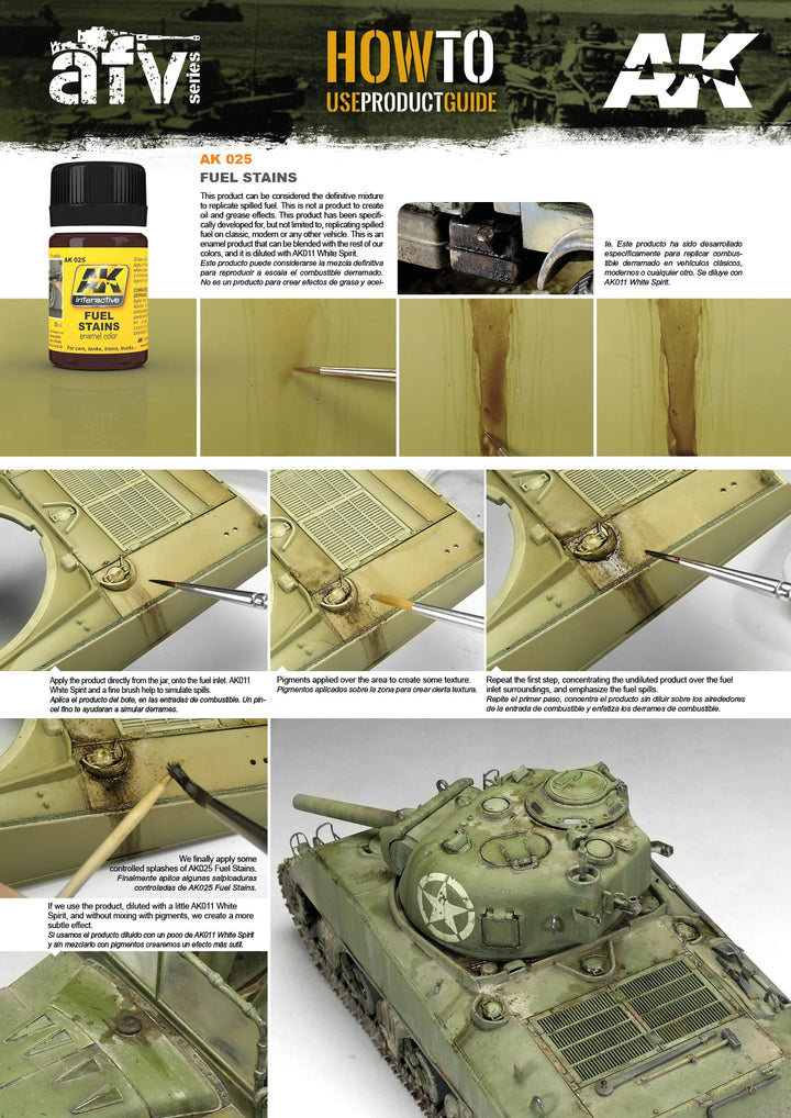 Enamel: Fuel Stains (AK Interactive) (AK025)