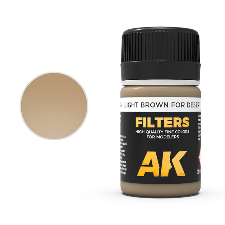 Filters: Light Brown for Desert Yellow (Afrika Korps) (AK Interactive) (AK065) (53)