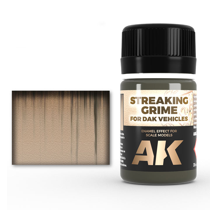 Streaking Grime for DAK Vehicles (AK Interactive) (AK067)