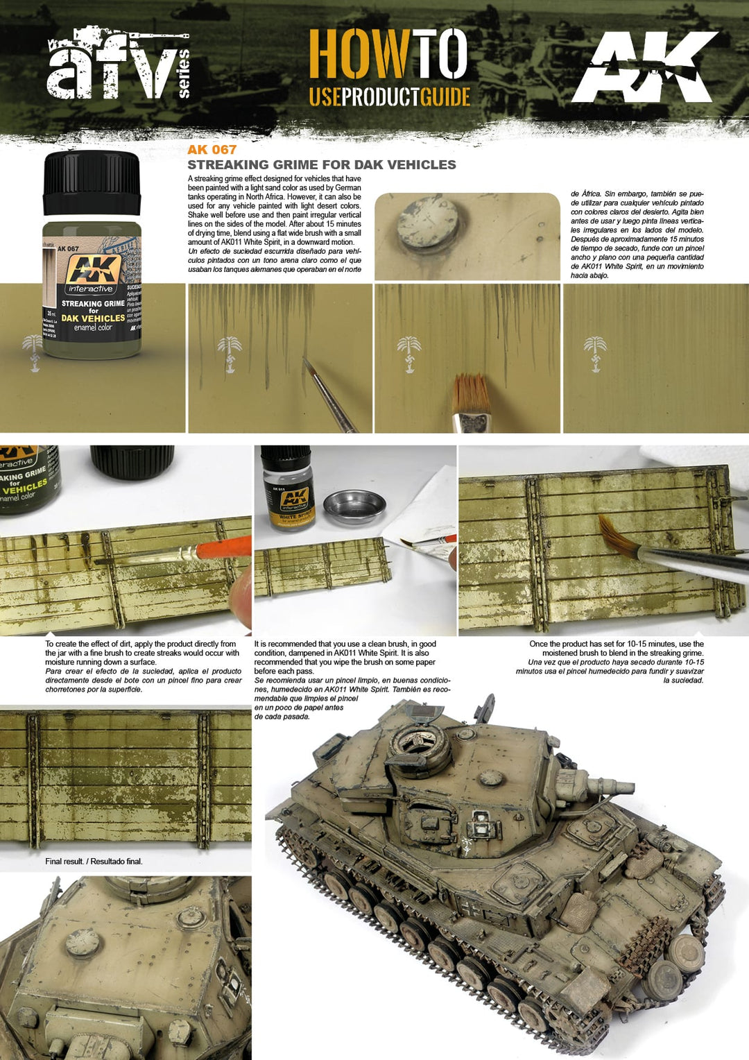 Streaking Grime for DAK Vehicles (AK Interactive) (AK067)