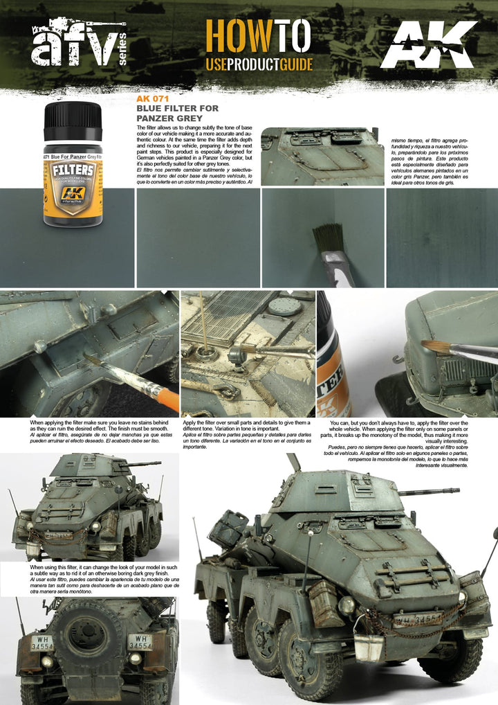 Filters: Blue Filter for Panzer Grey Vehicles (AK Interactive) (AK071) (54)
