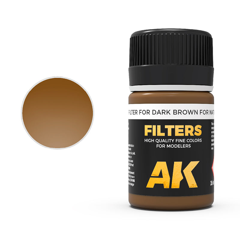 Filters: Dark Brown for NATO and Green Vehicles (AK Interactive) (AK076) (55)