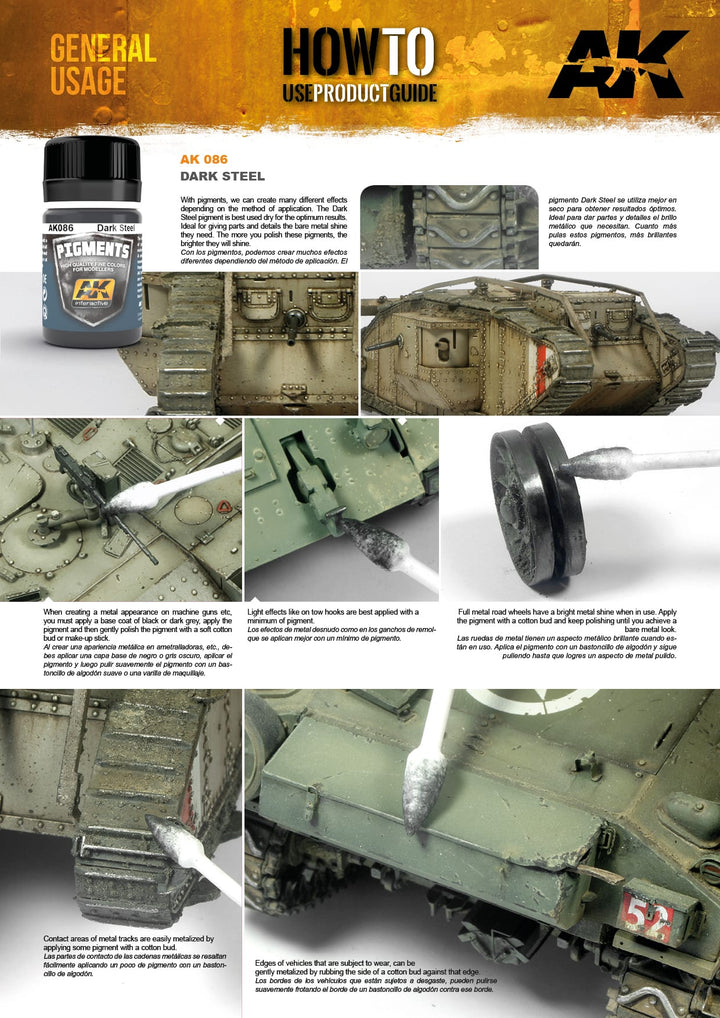 Pigments: Dark Steel (AK Interactive) (AK086)