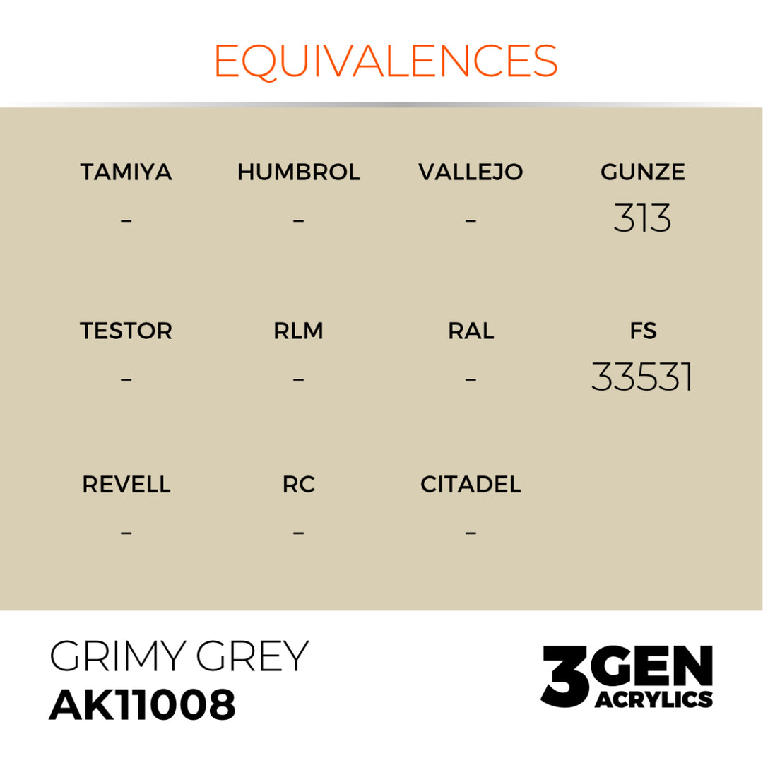 3GEN Acrylics: Grimy Grey (AK Interactive) (AK11008)