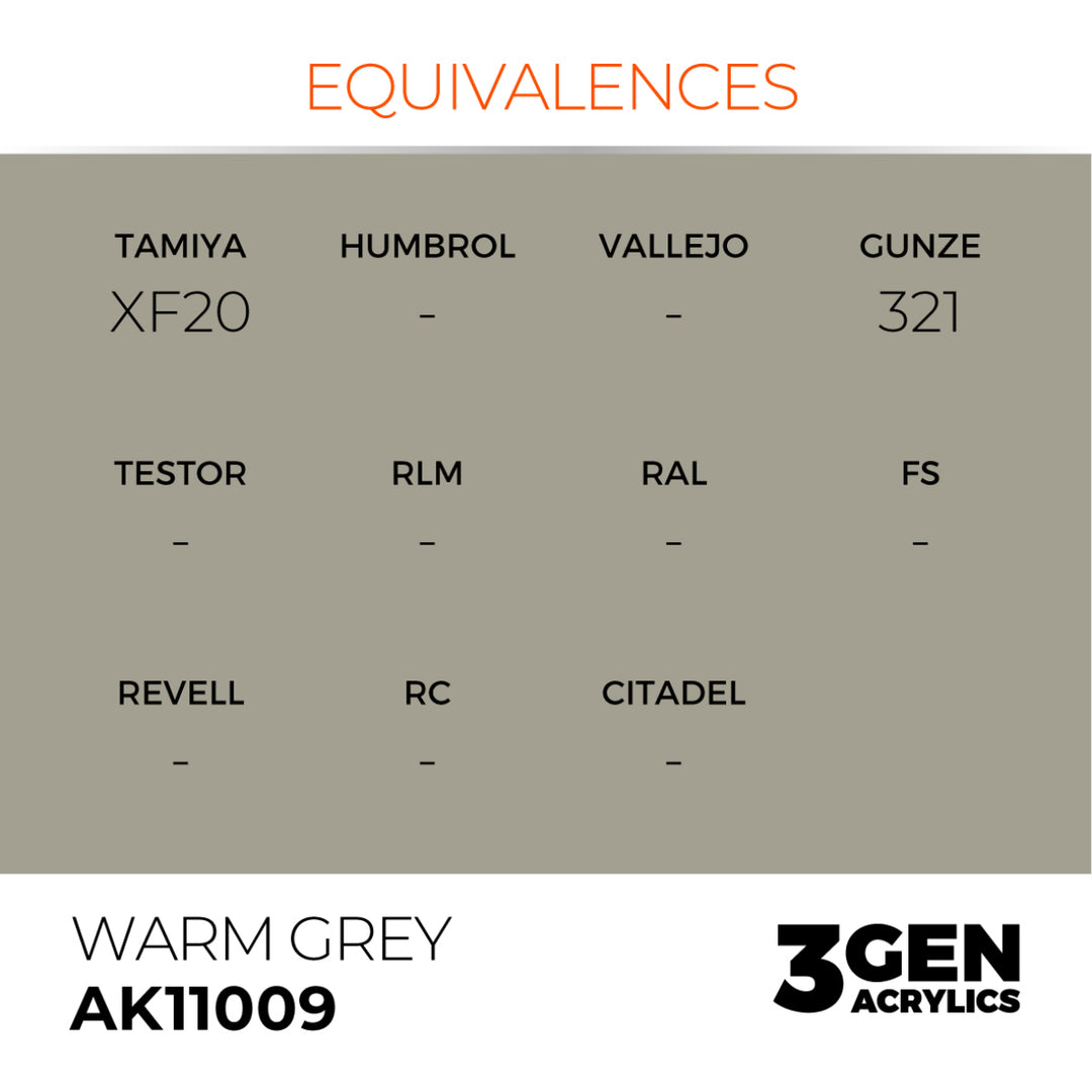 3GEN Acrylics: Warm Grey (AK Interactive) (AK11009)