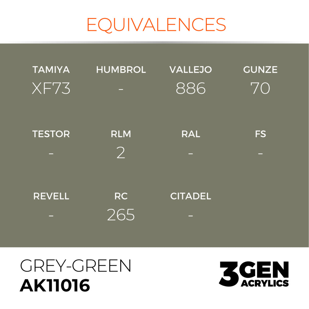 3GEN Acrylics: Grey Green (AK Interactive) (AK11016)