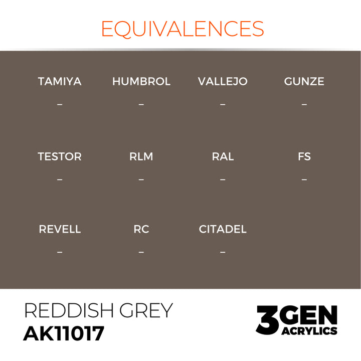 3GEN Acrylics: Reddish Grey (AK Interactive) (AK11017)
