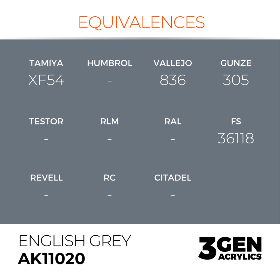 3GEN Acrylics: English Grey (AK Interactive) (AK11020)