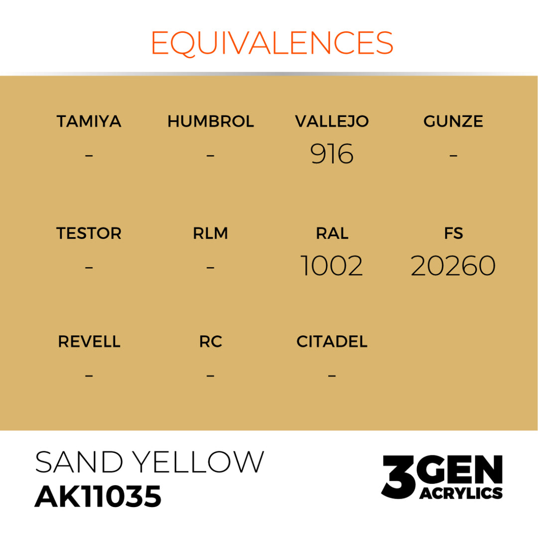 3GEN Acrylics: Sand Yellow (AK Interactive) (AK11035)
