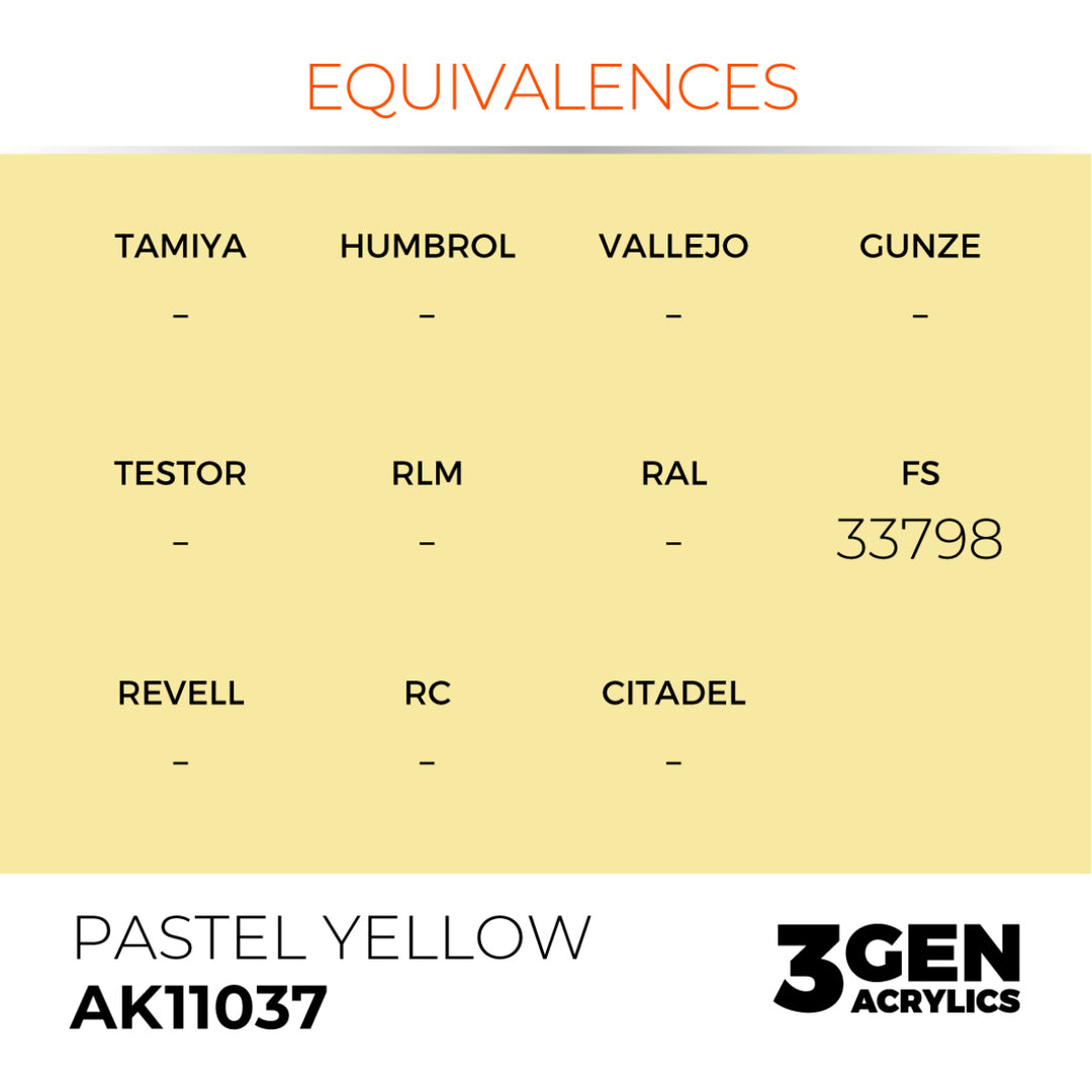 3GEN Acrylics: Pastel Yellow – Pastel (AK Interactive) (AK11037)