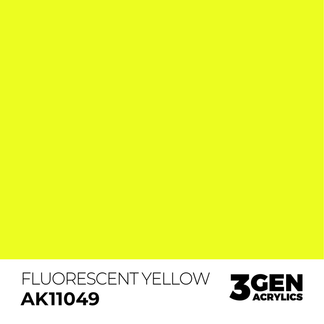 3GEN Acrylics: Fluorescent Yellow (AK Interactive) (AK11049)