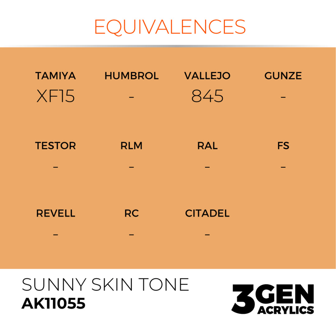 3GEN Acrylics: Sunny Skin Tone (AK Interactive) (AK11055)