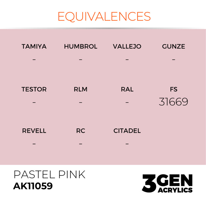 3GEN Acrylics: Pastel Pink – Pastel (AK Interactive) (AK11059)