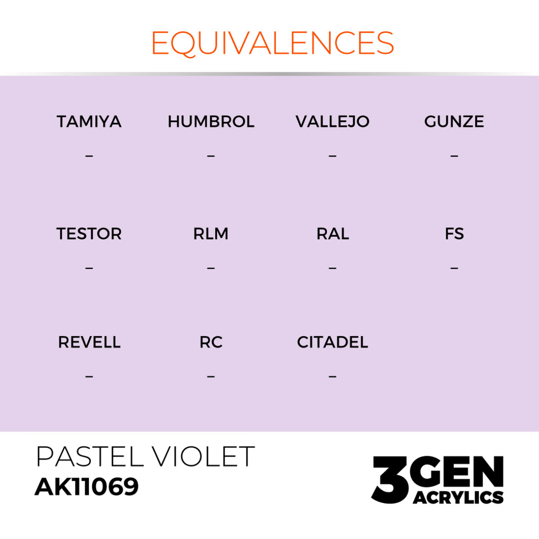 3GEN Acrylics: Pastel Violet – Pastel (AK Interactive) (AK11069)