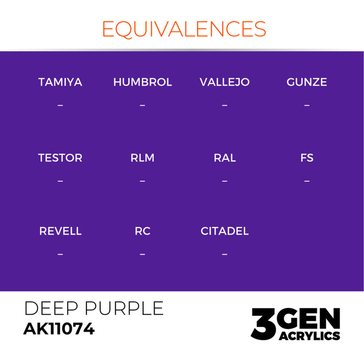 3GEN Acrylics: Deep Purple – Intense (AK Interactive) (AK11074)