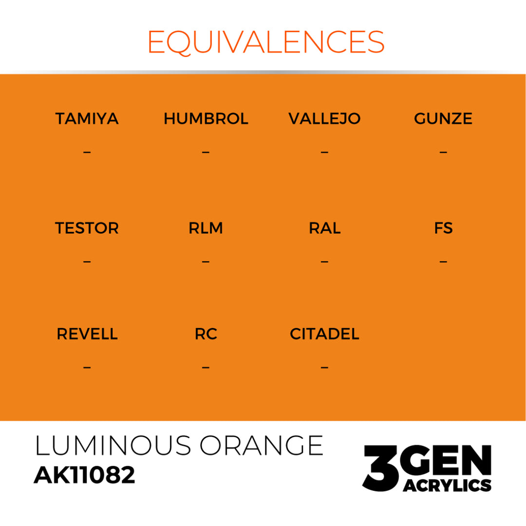3GEN Acrylics: Luminous Orange (AK Interactive) (AK11082)