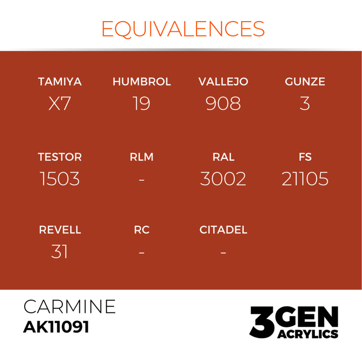 3GEN Acrylics: Carmine (AK Interactive) (AK11091)