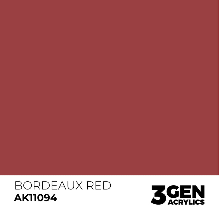3GEN Acrylics: Bordeaux Red (AK Interactive) (AK11094)