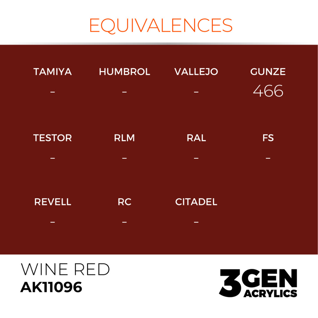 3GEN Acrylics: Wine Red (AK Interactive) (AK11096)