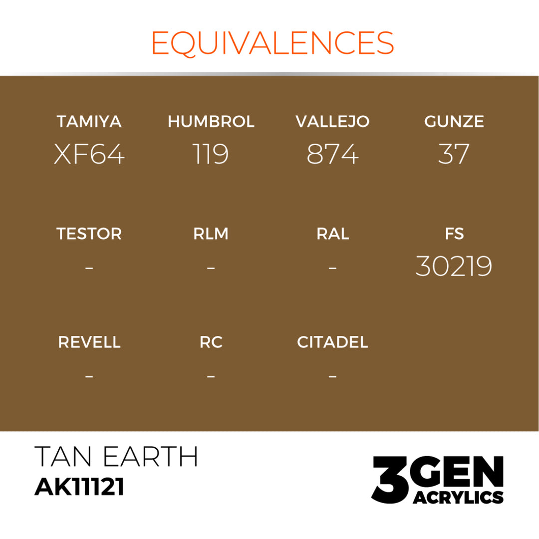 3GEN Acrylics: Tan Earth (AK Interactive) (AK11121)