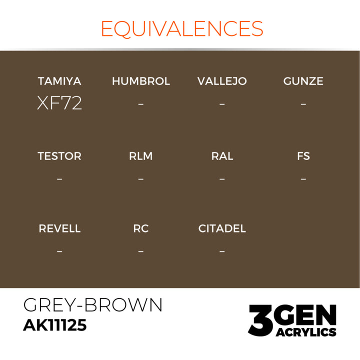 3GEN Acrylics: Grey-brown (AK Interactive) (AK11125)