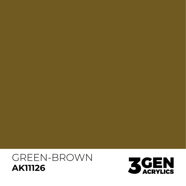 3GEN Acrylics: Green-brown (AK Interactive) (AK11126)