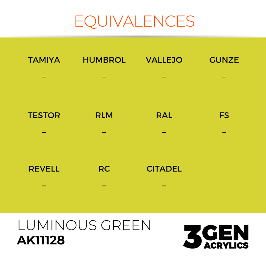 3GEN Acrylics: Luminous Green (AK Interactive) (AK11128)