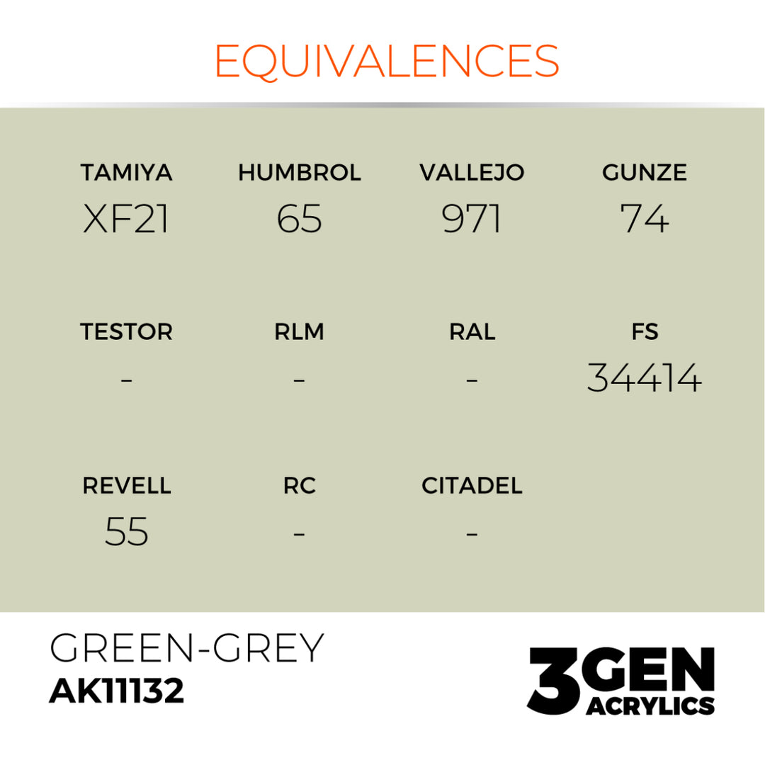 3GEN Acrylics: Green-grey (AK Interactive) (AK11132)