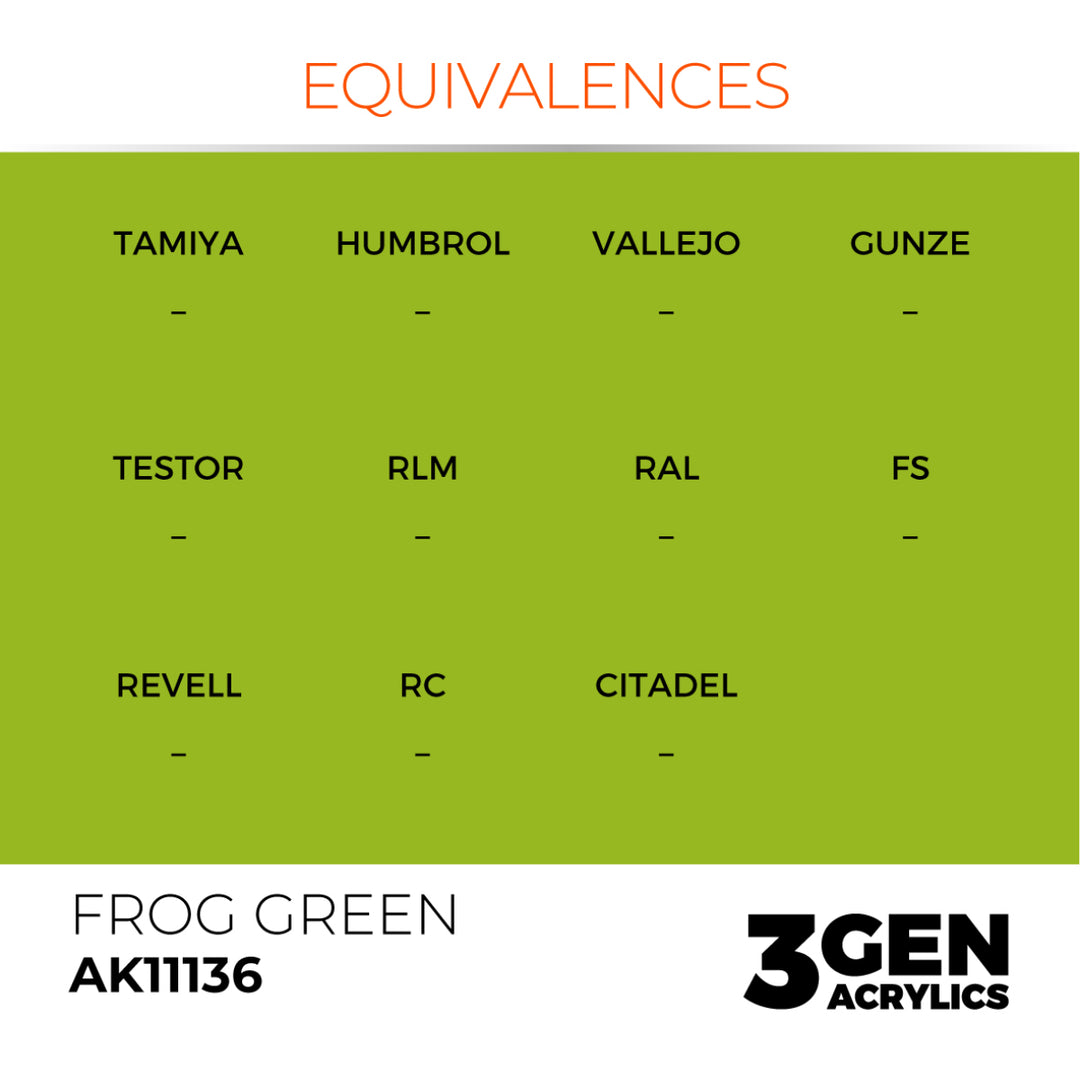 3GEN Acrylics: Frog Green (AK Interactive) (AK11136)