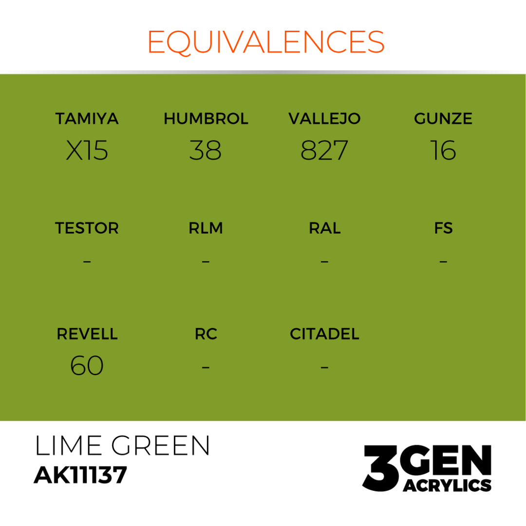 3GEN Acrylics: Lime Green (AK Interactive) (AK11137)