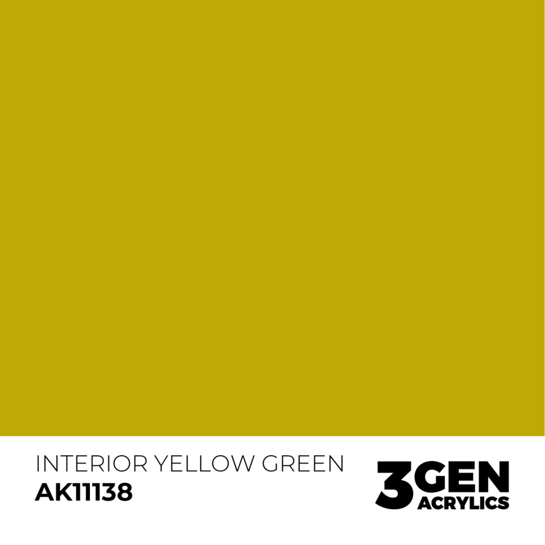 3GEN Acrylics: Interior Yellow Green (AK Interactive) (AK11138)